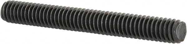Value Collection - 5/16-18 2-1/2" OAL Fully Threaded Stud - Carbon Steel, Plain Finish - Exact Tooling