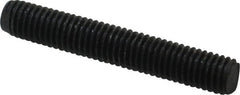Value Collection - M8x1.25 50mm OAL Fully Threaded Stud - Carbon Steel, Plain Finish, Metric - Exact Tooling