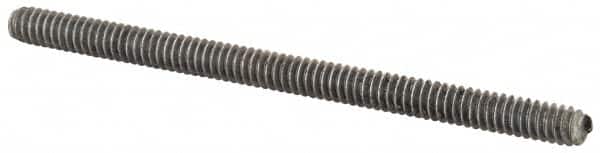 Value Collection - #10-24 3" OAL Fully Threaded Stud - Aluminum, Plain Finish - Exact Tooling
