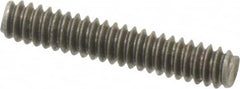 Value Collection - #6-32 3/4" OAL Fully Threaded Stud - Stainless Steel, Plain Finish - Exact Tooling