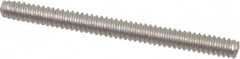 Value Collection - #6-32 1-1/2" OAL Fully Threaded Stud - Stainless Steel, Plain Finish - Exact Tooling