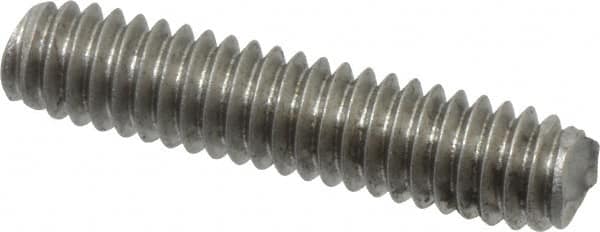 Value Collection - #8-32 3/4" OAL Fully Threaded Stud - Stainless Steel, Plain Finish - Exact Tooling