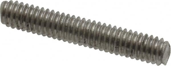 Value Collection - #8-32 1" OAL Fully Threaded Stud - Stainless Steel, Plain Finish - Exact Tooling