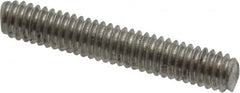 Value Collection - #8-32 1" OAL Fully Threaded Stud - Stainless Steel, Plain Finish - Exact Tooling