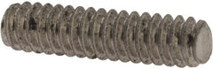 Value Collection - #10-24 3/4" OAL Fully Threaded Stud - Stainless Steel, Plain Finish - Exact Tooling