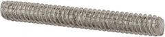 Value Collection - #10-24 1-1/2" OAL Fully Threaded Stud - Stainless Steel, Plain Finish - Exact Tooling