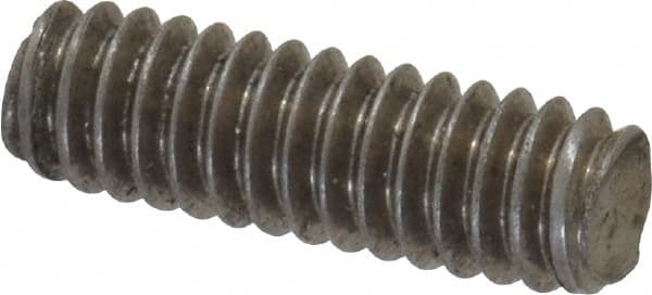 Value Collection - 1/4-20 3/4" OAL Fully Threaded Stud - Stainless Steel, Plain Finish - Exact Tooling
