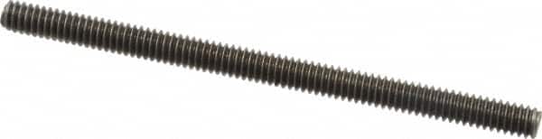 Value Collection - 1/4-20 4" OAL Fully Threaded Stud - Stainless Steel, Plain Finish - Exact Tooling
