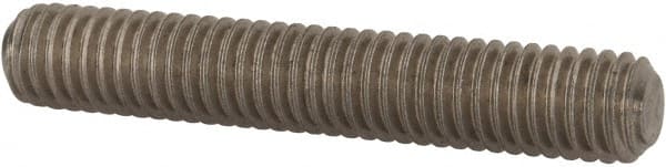Value Collection - 3/8-16 2-1/4" OAL Fully Threaded Stud - Stainless Steel, Plain Finish - Exact Tooling