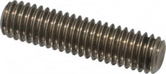 Value Collection - 3/8-16 1-1/2" OAL Fully Threaded Stud - Stainless Steel, Plain Finish - Exact Tooling