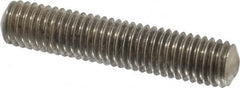 Value Collection - 1/2-13 2-1/2" OAL Fully Threaded Stud - Stainless Steel, Plain Finish - Exact Tooling