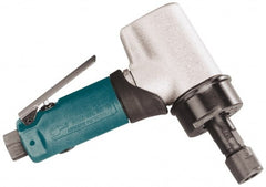 Dynabrade - 1/4" Collet, Angle Handle, Air Angle Die Grinder - 18,000 RPM, Front Exhaust, 35 CFM, 0.7 hp, 90 psi, 1/4 NPT Inlet - Exact Tooling
