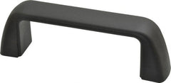 J.W. Winco - 4.33" Center to Center, Black Matte Finish Plastic Pull Handle - 1.57" High - Exact Tooling