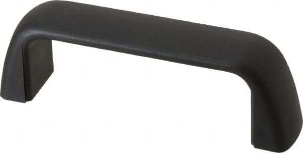 J.W. Winco - 105mm Center to Center, Black Matte Finish Plastic Pull Handle - 29mm Long, 37mm High - Exact Tooling