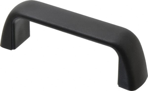 J.W. Winco - 105mm Center to Center, Black Matte Finish Plastic Pull Handle - 29mm Long, 37mm High - Exact Tooling