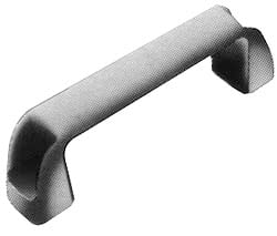 J.W. Winco - 117mm Center to Center, Black Matte Finish Plastic Pull Handle - 34mm Long, 41mm High - Exact Tooling