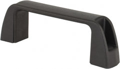 J.W. Winco - 3.68" Center to Center, Black Matte Finish Plastic Pull Handle - 1.18" Long, 1.42" High - Exact Tooling