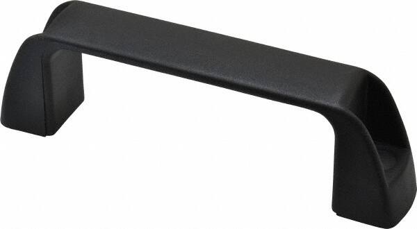 J.W. Winco - 4.61" Center to Center, Black Matte Finish Plastic Pull Handle - 1.34" Long, 1.61" High - Exact Tooling
