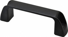 J.W. Winco - 4.61" Center to Center, Black Matte Finish Plastic Pull Handle - 1.34" Long, 1.61" High - Exact Tooling