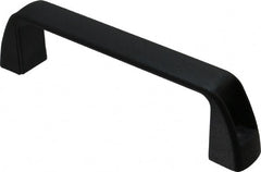 J.W. Winco - 7.05" Center to Center, Black Matte Finish Plastic Pull Handle - 1.65" Long, 1.97" High - Exact Tooling