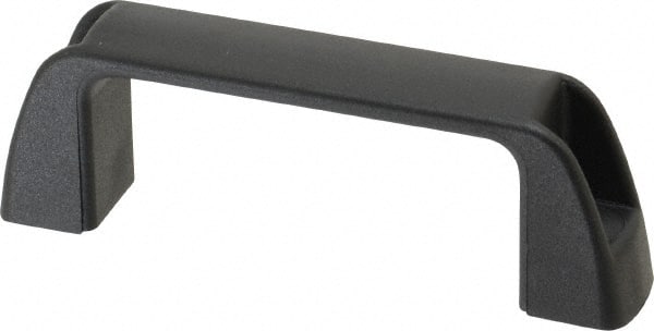 J.W. Winco - 95.5mm Center to Center, Black Matte Finish Plastic Pull Handle - 30mm Long, 36mm High - Exact Tooling