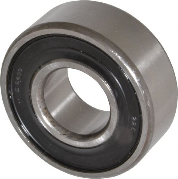 SKF - 20mm Bore Diam, 47mm OD, Double Seal Self Aligning Radial Ball Bearing - 18mm Wide, 2 Rows, Round Bore, 933 Lb Static Capacity, 3,780 Lb Dynamic Capacity - Exact Tooling