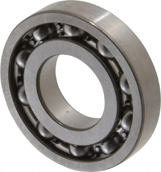 SKF - 5/8" Bore Diam, 1-3/8" OD, Open Deep Groove Radial Ball Bearing - 9/32" Wide, 1 Row, Round Bore, 731 Lb Static Capacity, 1,360 Lb Dynamic Capacity - Exact Tooling
