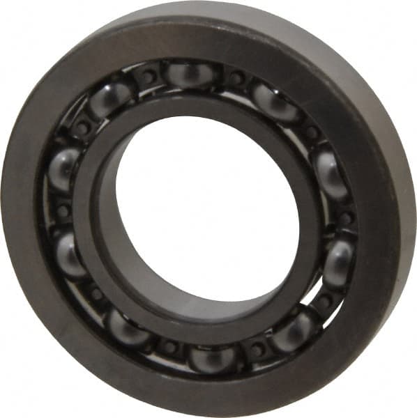 SKF - 1" Bore Diam, 2" OD, Open Deep Groove Radial Ball Bearing - 3/8" Wide, 1 Row, Round Bore, 1,350 Lb Static Capacity, 2,270 Lb Dynamic Capacity - Exact Tooling