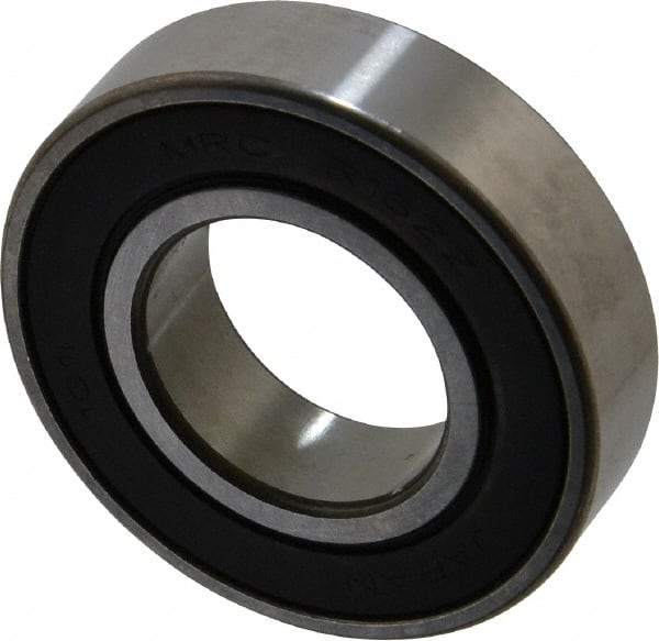 SKF - 1" Bore Diam, 2" OD, Double Seal Deep Groove Radial Ball Bearing - 1/2" Wide, 1 Row, Round Bore, 1,350 Lb Static Capacity, 2,270 Lb Dynamic Capacity - Exact Tooling