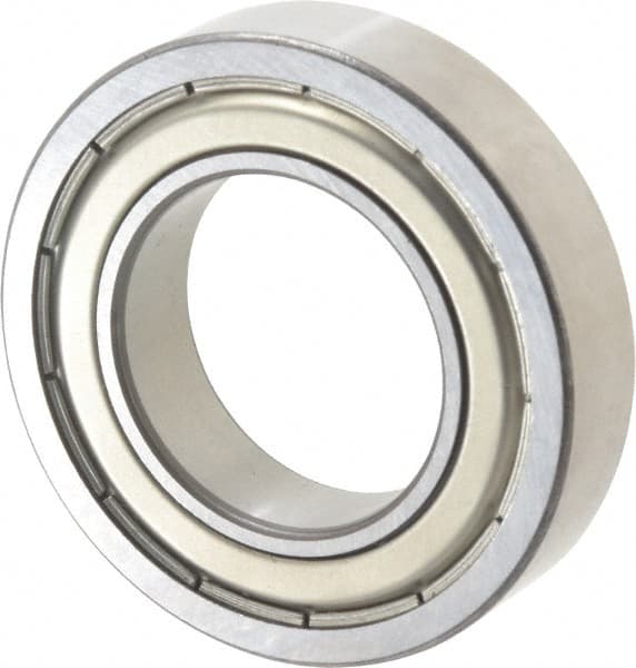 SKF - 1-1/4" Bore Diam, 2-1/4" OD, Double Shield Deep Groove Radial Ball Bearing - 1/2" Wide, 1 Row, Round Bore, 2,090 Lb Static Capacity, 3,150 Lb Dynamic Capacity - Exact Tooling