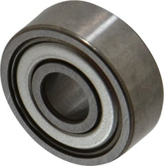 SKF - 1/4" Bore Diam, 3/4" OD, Double Shield Deep Groove Radial Ball Bearing - 9/32" Wide, 1 Row, Round Bore, 261 Lb Static Capacity, 632 Lb Dynamic Capacity - Exact Tooling