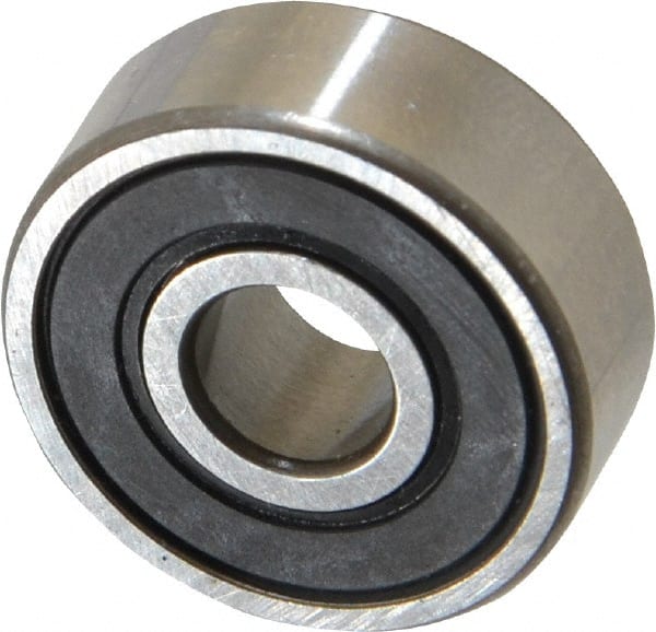 SKF - 1/4" Bore Diam, 3/4" OD, Double Seal Deep Groove Radial Ball Bearing - 9/32" Wide, 1 Row, Round Bore, 261 Lb Static Capacity, 632 Lb Dynamic Capacity - Exact Tooling