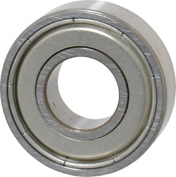 SKF - 3/8" Bore Diam, 7/8" OD, Double Shield Deep Groove Radial Ball Bearing - 9/32" Wide, 1 Row, Round Bore, 301 Lb Static Capacity, 746 Lb Dynamic Capacity - Exact Tooling