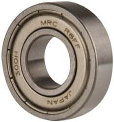 SKF - 1/2" Bore Diam, 1-1/8" OD, Double Shield Deep Groove Radial Ball Bearing - 5/16" Wide, 1 Row, Round Bore, 540 Lb Static Capacity, 1,140 Lb Dynamic Capacity - Exact Tooling