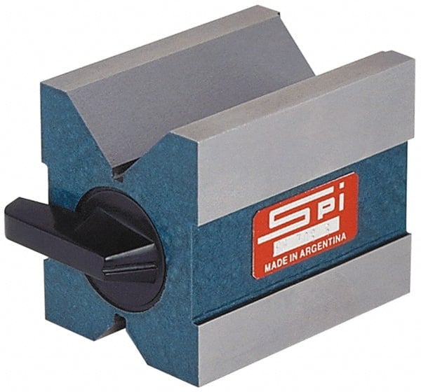SPI - 0.19 to 1-3/4" Capacity, 90° Angle, Hardened Steel V-Block - 2-3/4" Long x 2" Wide x 2-3/8" High, Sold as Matched Pair - Exact Tooling
