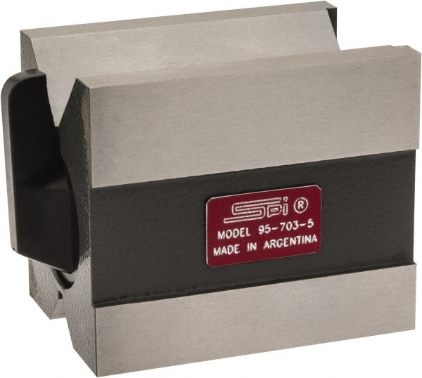 SPI - 0.19 to 1-3/4" Capacity, 90° Angle, Hardened Steel V-Block - 2-3/4" Long x 2" Wide x 2-3/8" High, Sold as Individual - Exact Tooling