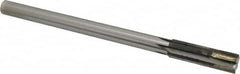 Made in USA - 0.5971 to 0.628" Diam, 9/16" Diam Shank, 2-1/4" Flute, Semi Finish Semi Ground Chucking Reamer - Exact Tooling