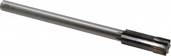Made in USA - 0.6911 to 0.722" Diam, 9/16" Diam Shank, 2-1/4" Flute, Semi Finish Semi Ground Chucking Reamer - Exact Tooling