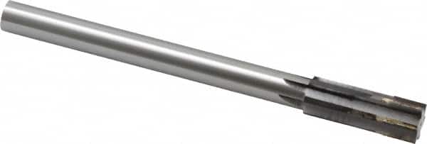 Made in USA - 0.8471 to 0.878" Diam, 3/4" Diam Shank, 2-5/8" Flute, Semi Finish Semi Ground Chucking Reamer - Exact Tooling