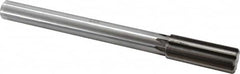 Made in USA - 1-1/16" Carbide-Tipped 8 Flute Chucking Reamer - Straight Flute, 7/8" Straight Shank, 2-3/4" Flute Length, 10-1/2" OAL - Exact Tooling
