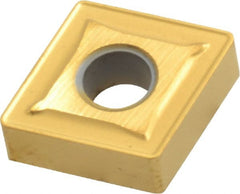 Interstate - CNMG432 Grade TCN55 Carbide Turning Insert - TiN Finish, 80° Diamond, 1/2" Inscr Circle, 3/16" Thick, 1/32" Corner Radius - Exact Tooling