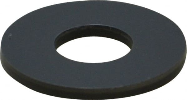 Made in USA - 1/4" Screw, Grade Gray PVC Standard Flat Washer - 0.312" ID x 3/4" OD, 0.062" Thick, Plain Finish - Exact Tooling