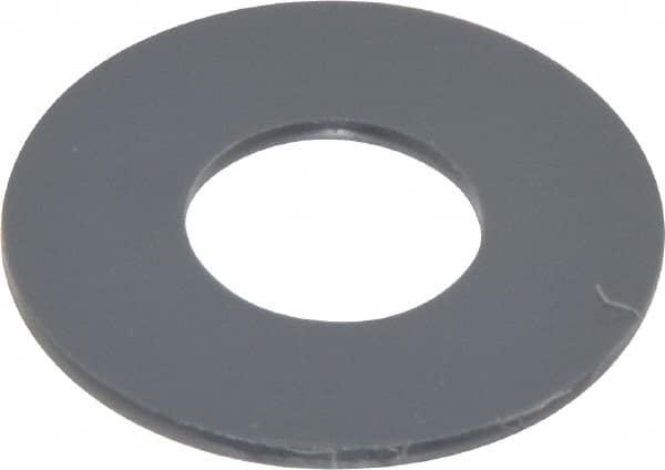Made in USA - 1/2" Screw, Grade Gray PVC Standard Flat Washer - 0.562" ID x 1-1/4" OD, 0.062" Thick, Plain Finish - Exact Tooling