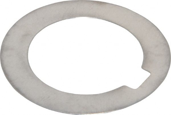 Made in USA - 3/32" Long x 1/4" Wide Notch, 0.01" Thick Internal Notched Washer - 301-304 Stainless Steel, 1" ID, 1-1/2" OD - Exact Tooling