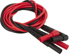 Fluke - Red/Black Electrical Test Equipment Leads - Use with Test Probes - Exact Tooling