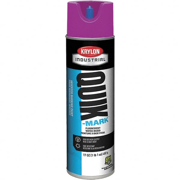 Krylon - 20 fl oz Purple Marking Paint - 50 to 60 Sq Ft Coverage, Water-Based Formula - Exact Tooling