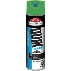 Krylon - 20 fl oz Green Marking Paint - 50 to 60 Sq Ft Coverage, Water-Based Formula - Exact Tooling
