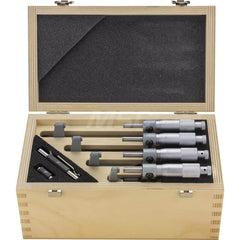 Mahr - Mechanical Outside Micrometers; Minimum Measurement (mm): 0 ; Minimum Measurement (Inch): 0 ; Minimum Measurement (Decimal Inch): 0 ; Maximum Measurement (mm): 100 ; Maximum Measurement (Inch): 4 ; Graduation (mm): 0.0025 - Exact Tooling