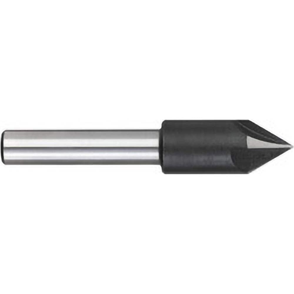 Titan USA - Countersinks; Head Diameter (Inch): 1 ; Head Diameter (Decimal Inch): 1.0000 ; Number of Flutes: 4 ; Included Angle: 60 ; Countersink Material: Solid Carbide ; Countersink Finish/Coating: Uncoated - Exact Tooling