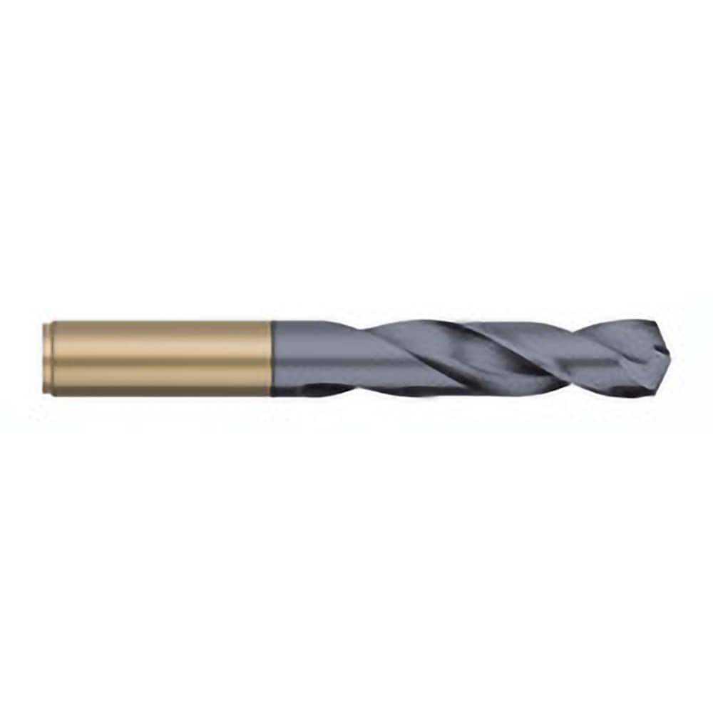 Titan USA - Screw Machine Length Drill Bits; Drill Bit Size (Decimal Inch): 0.3770 ; Drill Bit Size (Letter): V ; Drill Point Angle: 135 ; Drill Bit Material: Cobalt ; Drill Bit Finish/Coating: AlTiN ; Flute Type: Spiral - Exact Tooling
